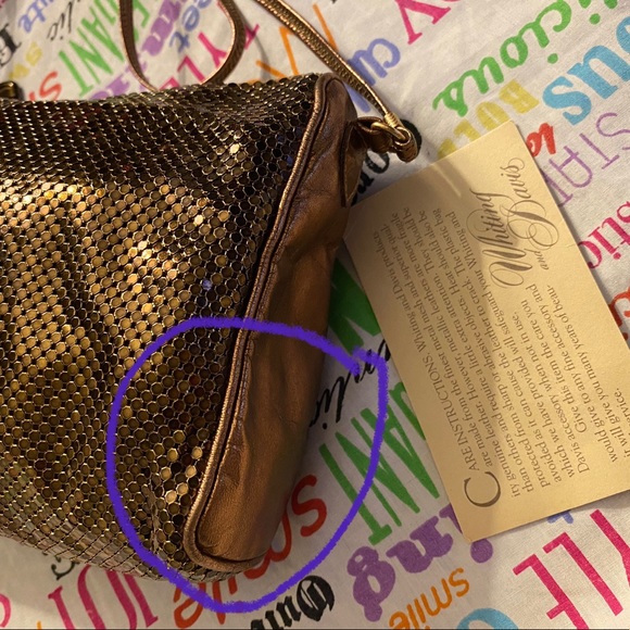 Whiting &davis Brown Mesh crossbody🌟👛 - Picture 5 of 10